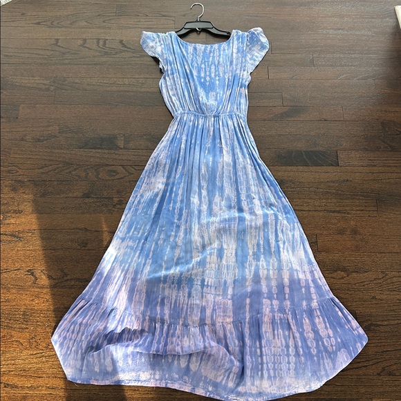 Tiare Hawaii Women’s Elegant Blue Tie-Dye Dress One Size - Picture 7 of 8